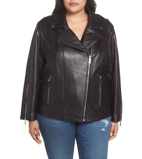 michael kors plus moto jacket